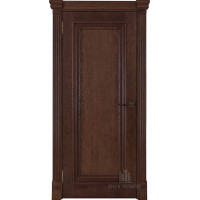 Дверь межкомнатная Тоскана (широкий фигурный багет) Дуб Brandy Глухая